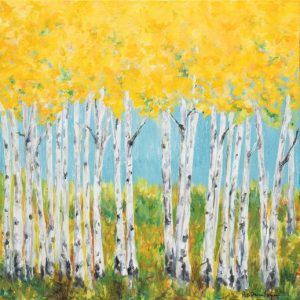Birch Trees in the Fall